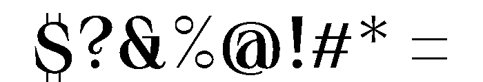 Sprat CondensedMedium Font OTHER CHARS