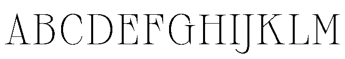 Sprat CondensedThin Font UPPERCASE