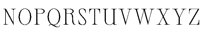 Sprat CondensedThin Font UPPERCASE