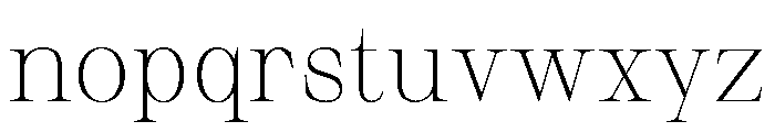 Sprat CondensedThin Font LOWERCASE
