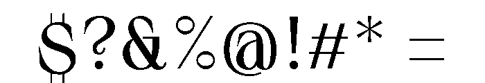 Sprat CondesedRegular Font OTHER CHARS