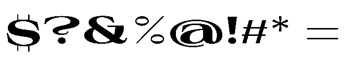 Sprat ExtendedBold Font OTHER CHARS