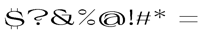 Sprat ExtendedRegular Font OTHER CHARS
