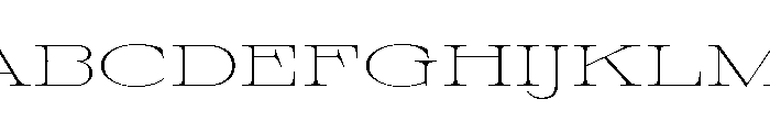 Sprat ExtendedThin Font UPPERCASE