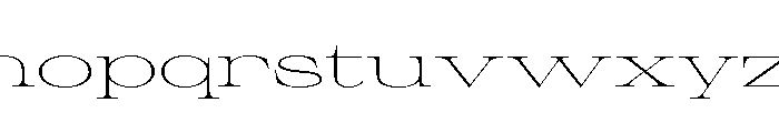 Sprat ExtendedThin Font LOWERCASE