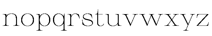 Sprat Thin Font LOWERCASE