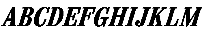 Spread BoldItalic Font UPPERCASE