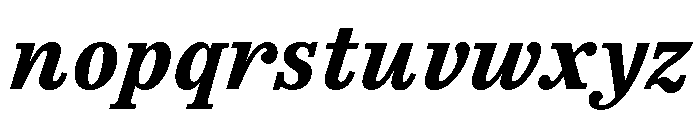 Spread BoldItalic Font LOWERCASE