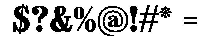 Spread ExtraBold Font OTHER CHARS