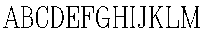 Spread ExtraLight Font UPPERCASE