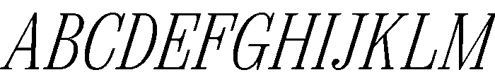 Spread ExtralightItalic Font UPPERCASE