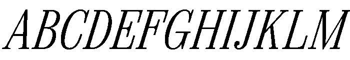 Spread LightItalic Font UPPERCASE
