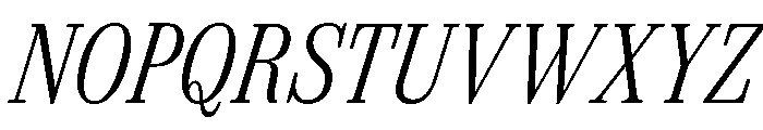 Spread LightItalic Font UPPERCASE