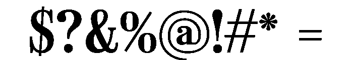 Spread Medium Font OTHER CHARS