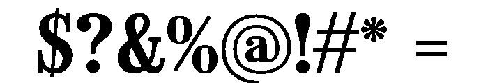 Spread SemiBold Font OTHER CHARS