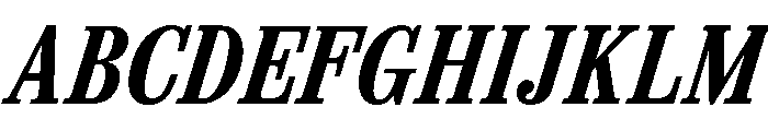 Spread SemiboldItalic Font UPPERCASE