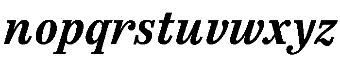 Spread SemiboldItalic Font LOWERCASE