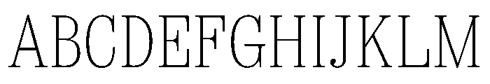 Spread Thin Font UPPERCASE