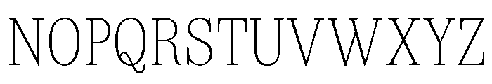Spread Thin Font UPPERCASE