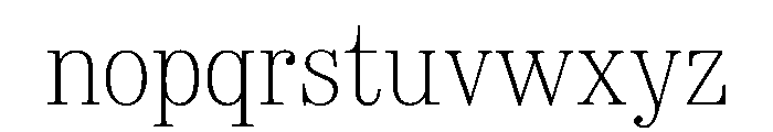 Spread Thin Font LOWERCASE