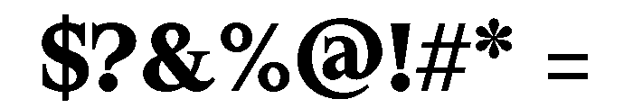 Spyre Bold Font OTHER CHARS