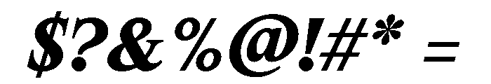 Spyre BoldItalic Font OTHER CHARS