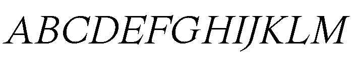 Spyre BookItalic Font UPPERCASE
