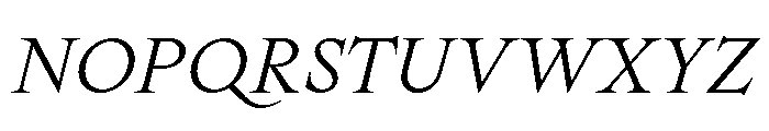 Spyre BookItalic Font UPPERCASE