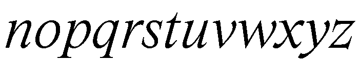 Spyre BookItalic Font LOWERCASE