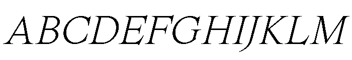 Spyre LightItalic Font UPPERCASE