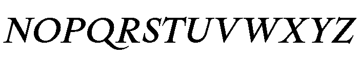 Spyre MediumItalic Font UPPERCASE