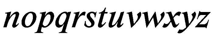 Spyre MediumItalic Font LOWERCASE