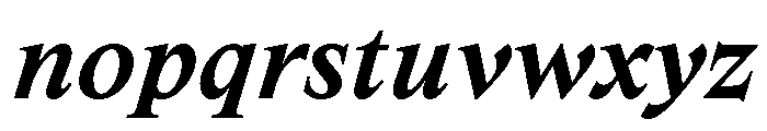 Spyre SemiboldItalic Font LOWERCASE