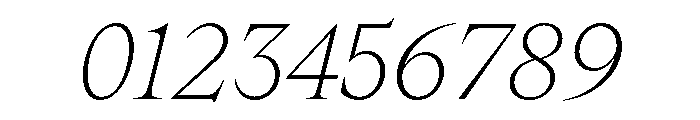 Spyre ThinItalic Font OTHER CHARS