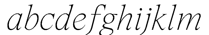 Spyre ThinItalic FONT