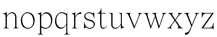 Spyre Thin Font LOWERCASE