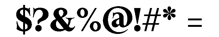 SpyreEpoch Bold Font OTHER CHARS