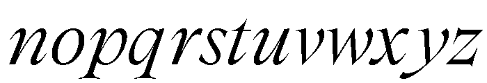 SpyreEpoch BookItalic Font LOWERCASE