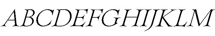 SpyreEpoch LightItalic Font UPPERCASE