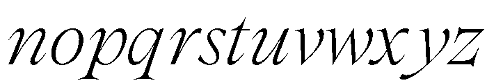 SpyreEpoch LightItalic Font LOWERCASE