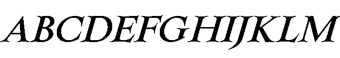 SpyreEpoch MediumItalic Font UPPERCASE
