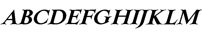 SpyreEpoch SemiboldItalic Font UPPERCASE
