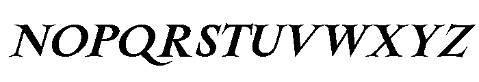 SpyreEpoch SemiboldItalic Font UPPERCASE