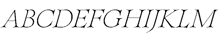 SpyreEpoch ThinItalic Font UPPERCASE