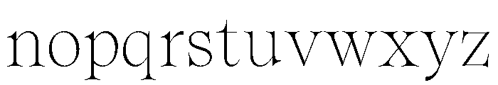 SpyreEpoch Thin Font LOWERCASE