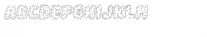 Spiky Italic Font UPPERCASE
