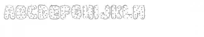 Spiky Font UPPERCASE