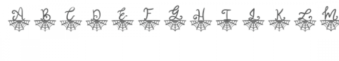 spider web font Font UPPERCASE