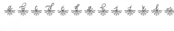 spider web font Font LOWERCASE