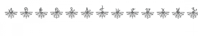 spider web font Font LOWERCASE